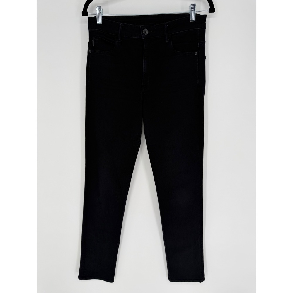 HELMUT LANG HIGH RISE SLIM BLACK 30 QUIET LUXURY STAPLE MINIMALIST INDIE SLEEK
